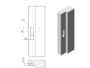 Serratura infilare magnetica respingente Atomo Battente frontale Tondo mm.18x85 Varie Finiture | Saletta - immagine 6